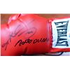 Image 2 : BOXING GREATS MULTI SIGNED GLOVE (LEONARD,HOLMES,HEARNS, DURAN) PSA COA