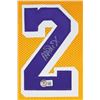 Image 2 : MAGIC JOHNSON SIGNED L.A LAKERS CAREER STAT JERSEY (BECKETT COA)