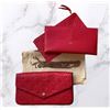 Image 1 : AUTHENTIC LOUIS VUITTON PURSE "SCARLET FELICIE POCHETTE"