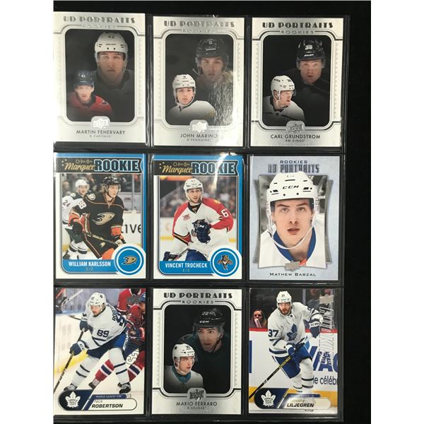 LOT OF NHL ROOKIE STAR CARDS