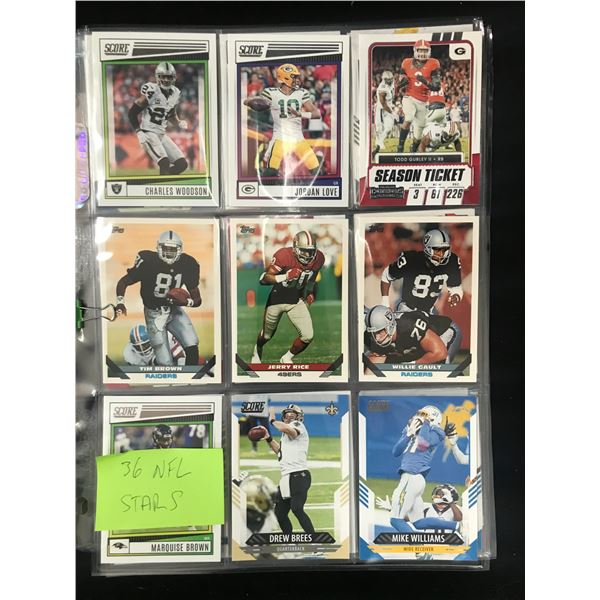 LOT OF NFL STAR CARDS