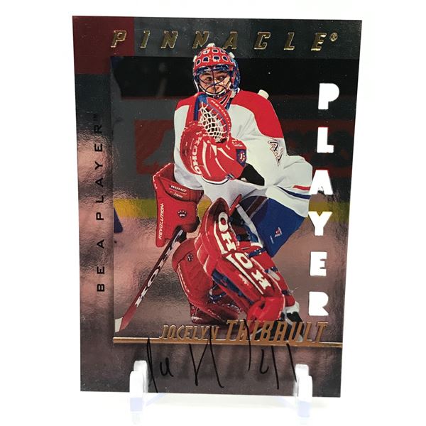 1998 PINNACLE BE A PLAYER NO.10 JOCELYN THIBAULT AUTO