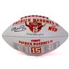 Image 1 : PATRICK MAHOMES SIGNED KC CHIEFS STAT FOOTBALL LTD. EDITION (FANATICS COA)