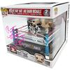 Image 2 : BRET HART AND SHAWN MICHAELS SIGNED WRSTLE MANIA FUNKO POP (FROZEN POND COA)