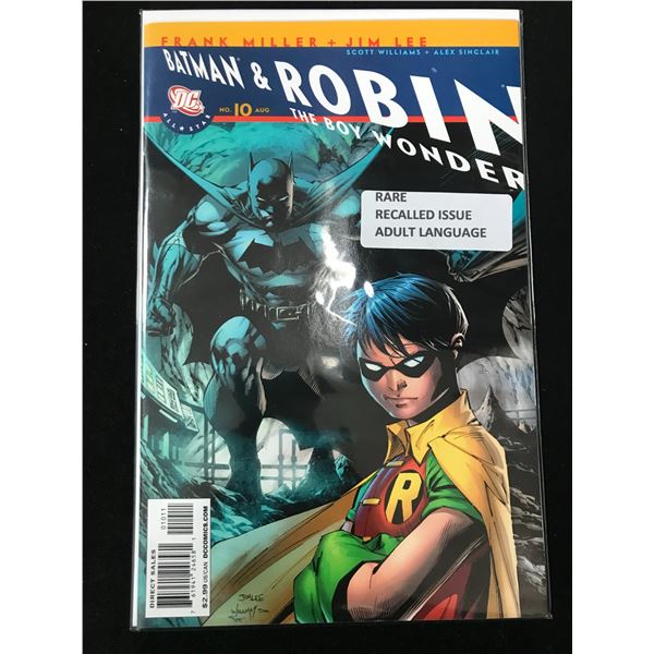 DC COMICS NO.10 BATMAN AND ROBIN (RARE RECALLED ISSUE)