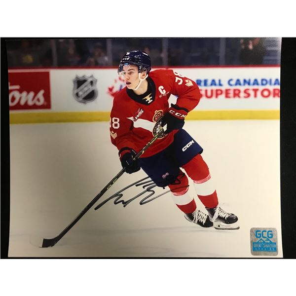 CONNOR BEDARD SIGNED CHL 8 X 10 (GCG HOLO)