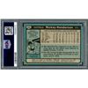 Image 2 : RICKY HENDERSON SIGNED 1980 TOPPS ROOKIE CARD (PSA ENCAPSULATED)