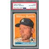 Image 1 : MICKEY MANTLE SIGNED 1958 TOPPS TRADING CARD (PSA COA)