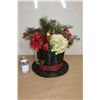 Image 1 : POT DE NOËL AVEC FLEURS
