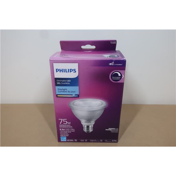 AMPOULE DEL GRADABLE PHILIPS PAR 30S 8.5w  851 LUMENS(REMPLACEMENT 75w)