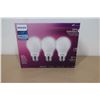 Image 2 : LOT DE 23 PKGS DE 3 AMPOULES DEL GRADABLES PHILIPS 8w 800 LUMENS