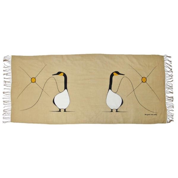 Benjamin Chee Chee  Limited Edition /600  Wool Shawl -27 x 70" MSR: $100.001