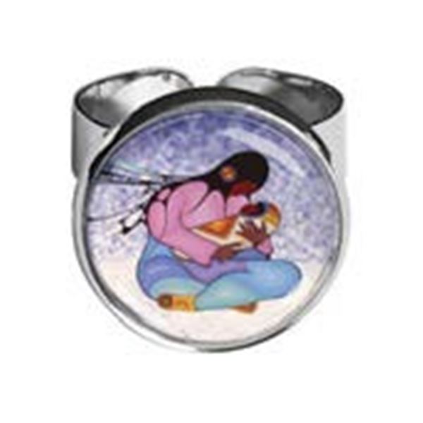 Cecil Youngfox Dome Style Adjustable Ring "Joyous Motherhood"1