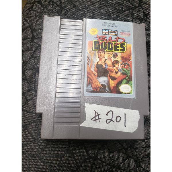 Bad Dudes Nintendo Game Cartridge