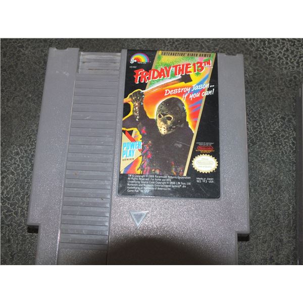 Friday The 13th Nintendo Game Cartridge