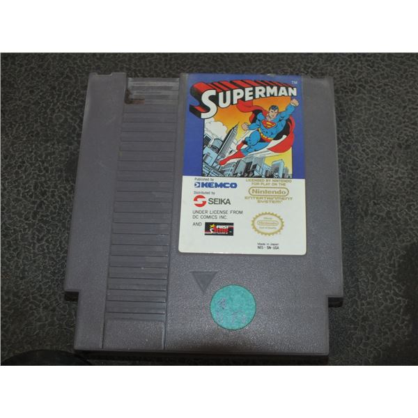 Superman Nintendo Game Cartridge