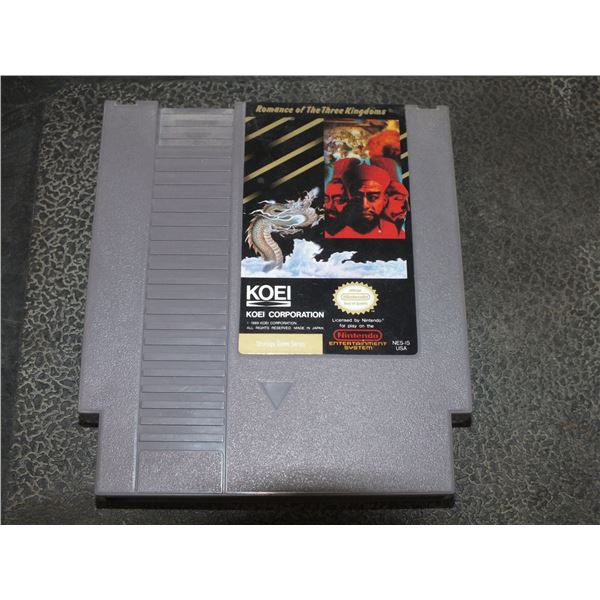 Romance Of The Three Kingdoms Nintendo Game Cartridge