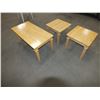 Image 1 : 3pc Table Set w/ Futon & Mirror