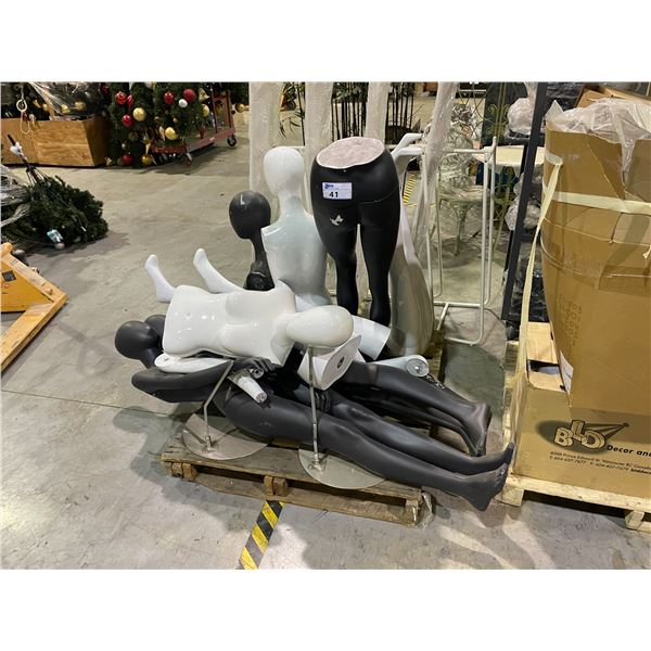 PALLET OF VARIOUS MANNEQUIN PARTS