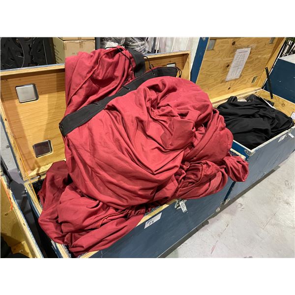 STARDROP EVENT BACKDROP WITH COMMERCIAL DRAPE *MOBILE TRANSPORT CRATE NOT INCLUDED*