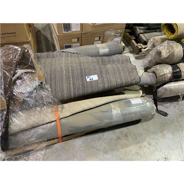 PALLET OF ASSORTED EVENT DISPLAY RUGS