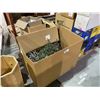 Image 1 : PALLET OF VARIOUS CHRISTMAS LIGHTS, BULBS, WREATHS, & DECORATIONS