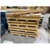 Image 1 : 4 WOODEN TRANSPORT CRATES OF ASSORTED DISPLAY GLASS