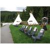 Image 5 : 3 LARGE 21' CANVAS EVENT TEEPEES WITH POLES