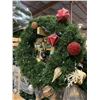 Image 2 : MOBILE CART OF 10' GOLD POLE ILLUMINATED CHRISTMAS SWAG GARLAND DISPLAYS *MOBILE CART INCLUDED*