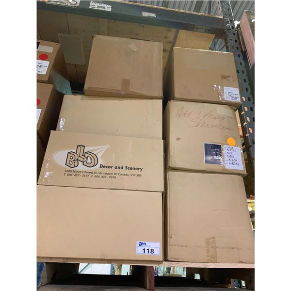 PALLET OF ASSORTED EVENT LAMPS & DECOR ITEMS