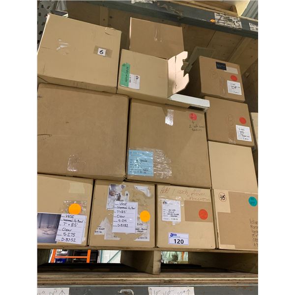 PALLET OF ASSORTED EVENT DECOR ITEMS