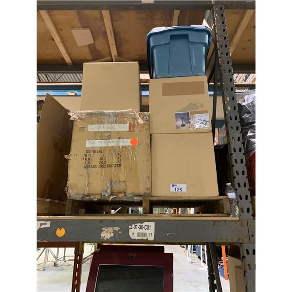 GARDEN ANGEL STATUE & ASSORTED GLASS CANDLE HOLDERS