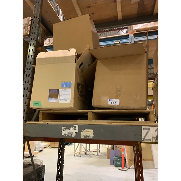 BOX OF 20 16"X2.5" NATURAL BAMBOO PLATTER WITH ASSORTED DECOR