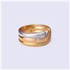 Image 2 : 18k Tricolor Gold & Diamond Ring