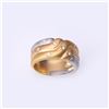 Image 3 : 18k Tricolor Gold & Diamond Ring