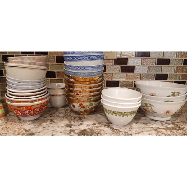 Assortment Of Chinese Rice Bowls