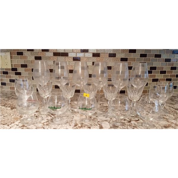 Large Assortment Of Various Glasses