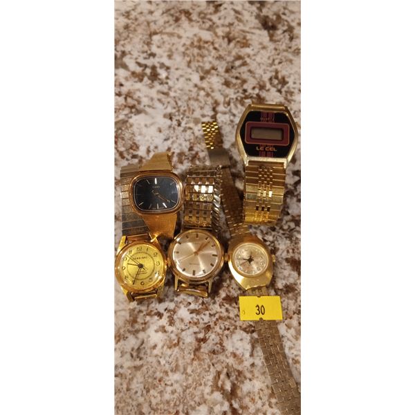 Set Of 5 Vintage Ladies Watches Timex,Dynasty, Cardinal.