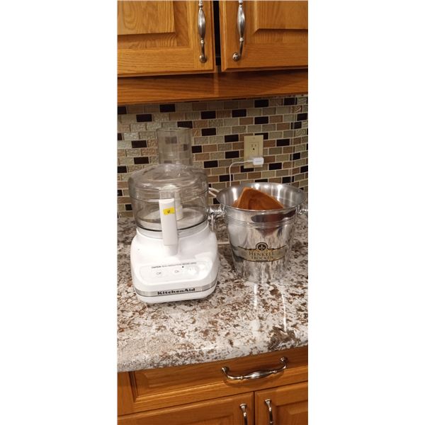 Kitchen Aid Food Processor MO:4KFP500WH With Metal Ice Bucket