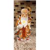 Image 1 : Fu Lu Shou Qing Dynasty Gold Detailed Porcelain Statue
