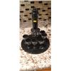 Image 1 : Hand Made Sake Serving Set Decanter,Cups,And Tray