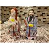 Image 1 : General Kwan And Fu Lu Shou Porcelain Statues