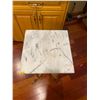 Image 2 : Vintage Marble Top Display Table 14L x 14W x 30T