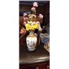 Image 1 : Chinese Vase With Silk Flowers