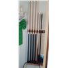 Image 1 : Set Of 5 Pool Cue's And Handle