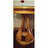 Image 2 : Wooden Table With Glass Top 37W x 32T