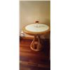 Image 3 : Wooden Table With Glass Top 37W x 32T