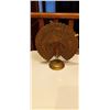 Image 1 : Decorative Hand Painted Brass Peacock