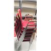 Image 2 : Set Of 6 Matching Stackable Red Chairs