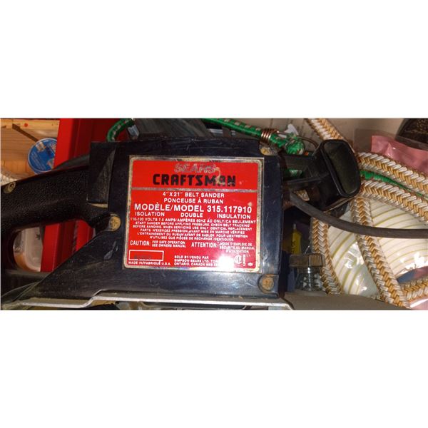 Craftsman Belt Sander MO: 315.117910 And Other Home Hardware